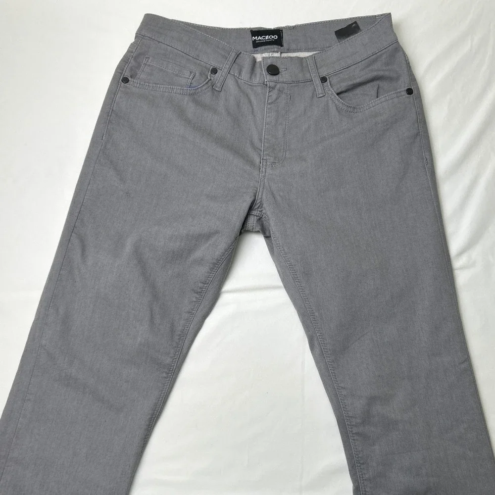 Maceoo Mens Jeans Leader Grey Slim Straight 5-Pocket Pants Size 31x30 Casual